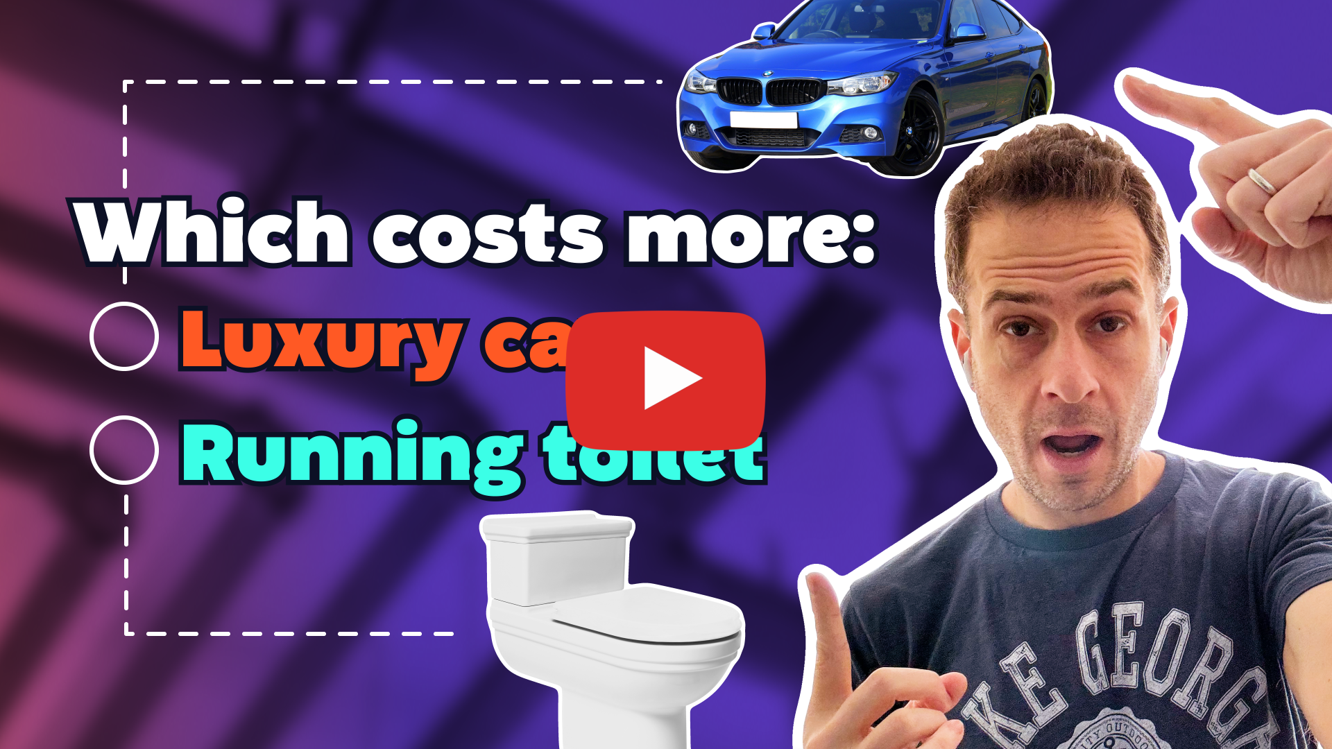 Which Costs More? A Luxury Car or Running Toilet